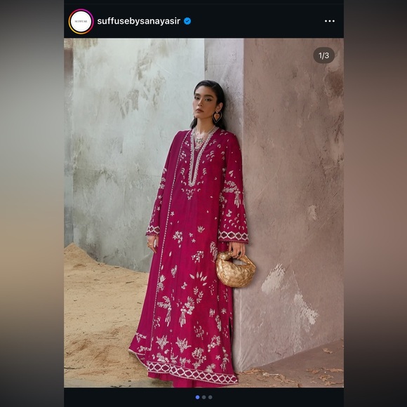 SUFFUSE silk fancy Shalwar Kameez - Picture 1 of 3